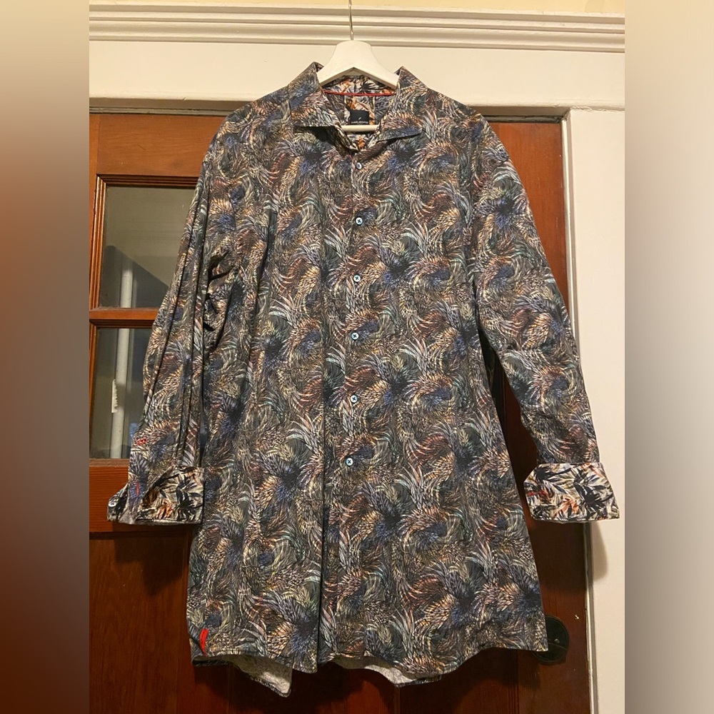 Daniel Hechter sport shirt tropical pattern